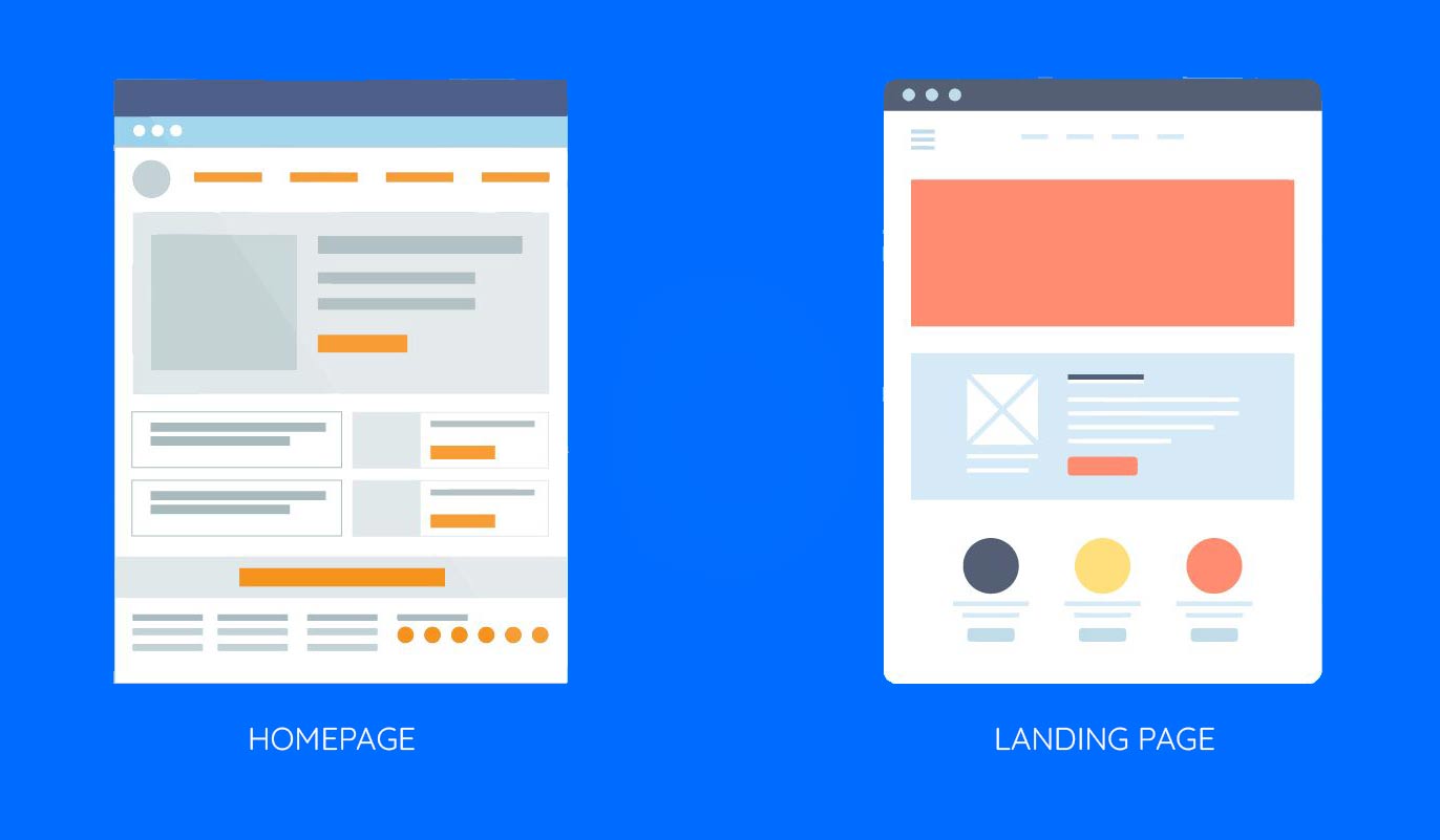 perbeddaan website dnengan landing page